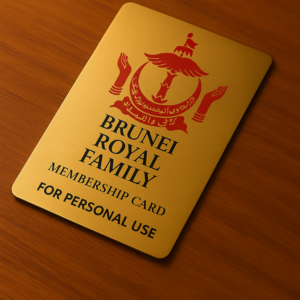 Golden Membership Card - The House of Bolkiah